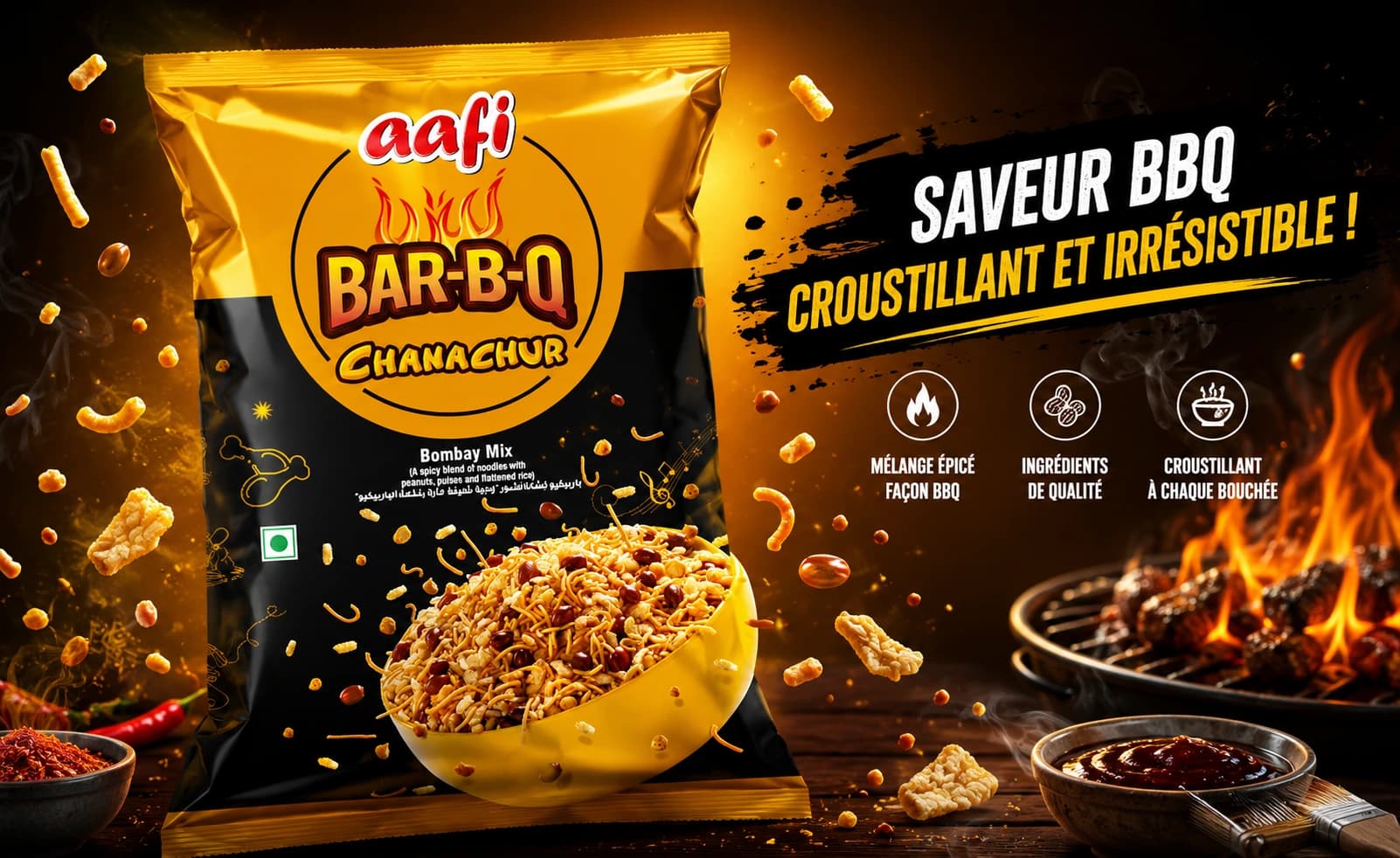AAFI BBQ Chanachur distribué en France par Supply Corner