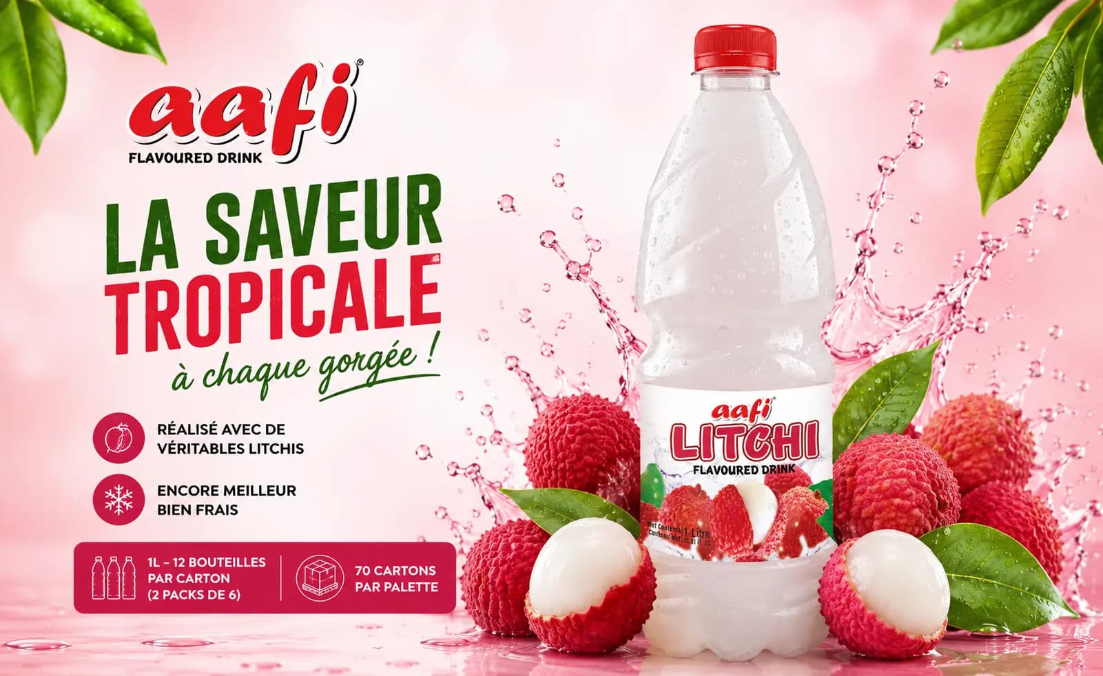 AAFI Boisson au litchi distribué en France par Supply Corner